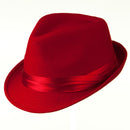 Fedora with Pleated Satin Band