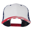 6 Panel Structured Cotton Twill USA Flag Cap