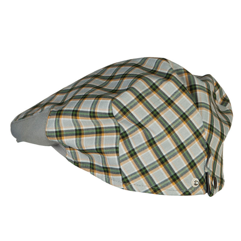 Men's Plaid Snap Button Ivy Cap