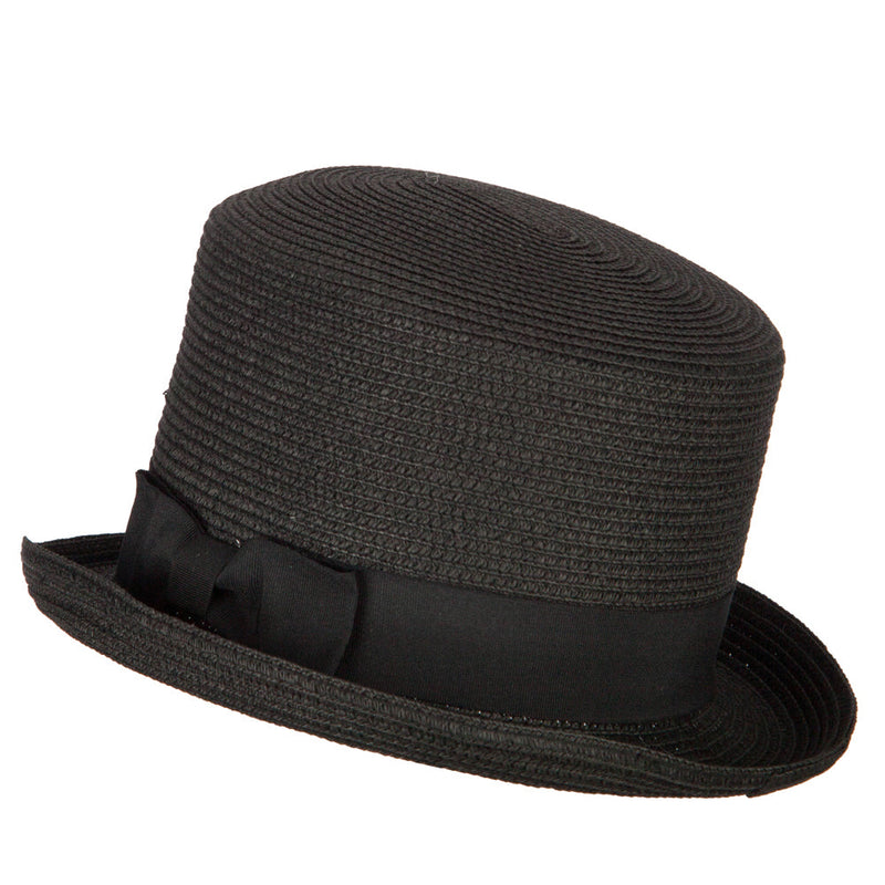 Paper Straw Fedora Top Hat