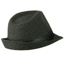 Fedora with Pleated Satin Band