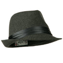 Fedora with Pleated Satin Band