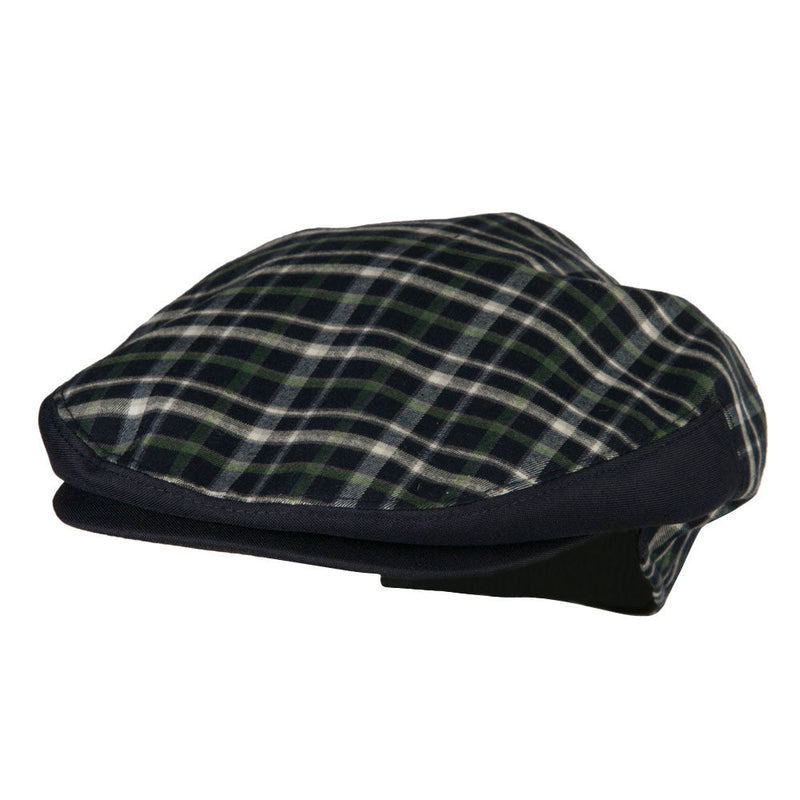 Men's Plaid Snap Button Ivy Cap