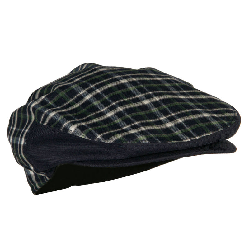 Men's Plaid Snap Button Ivy Cap