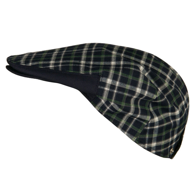 Men's Plaid Snap Button Ivy Cap