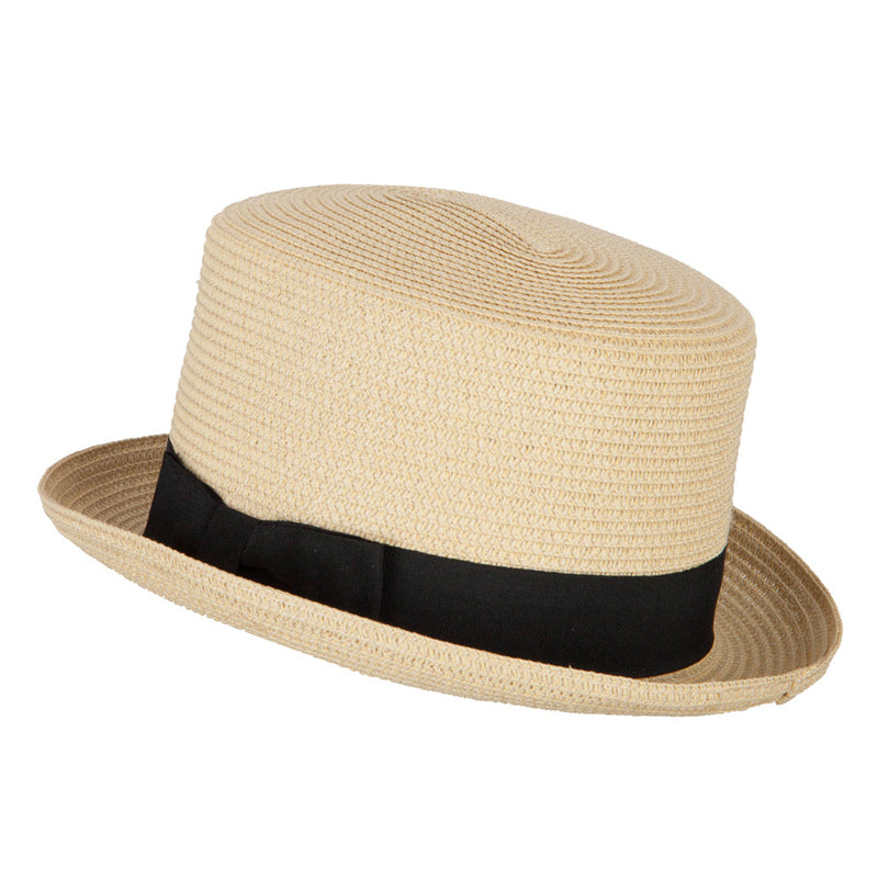 Paper Straw Fedora Top Hat