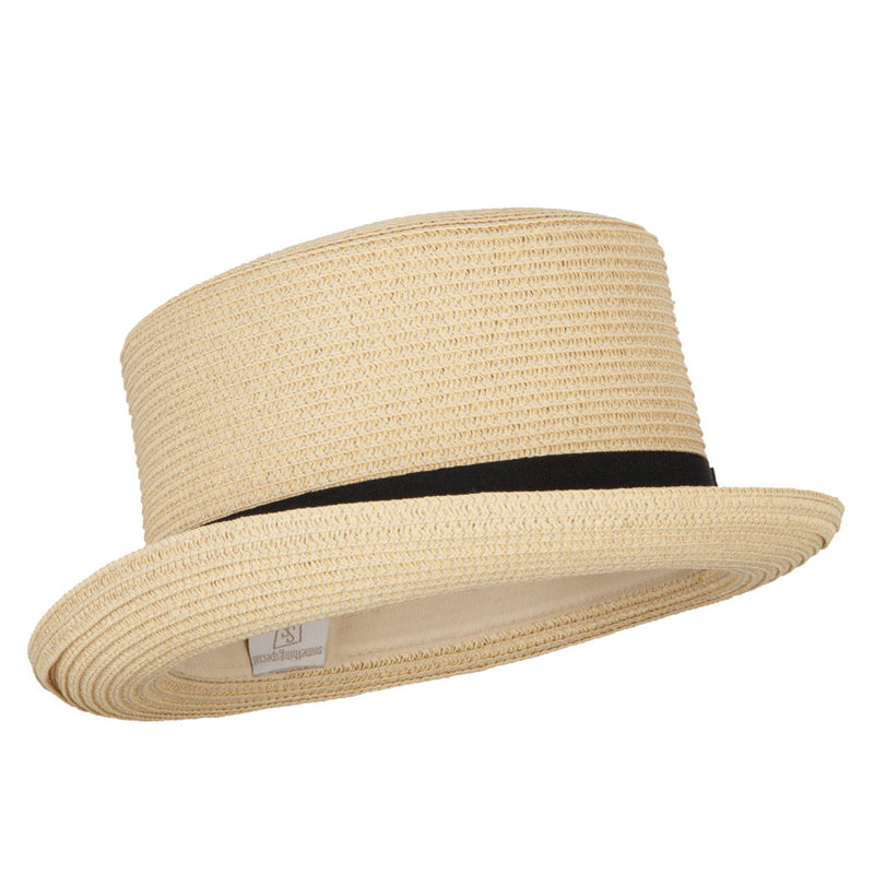 Paper Straw Fedora Top Hat