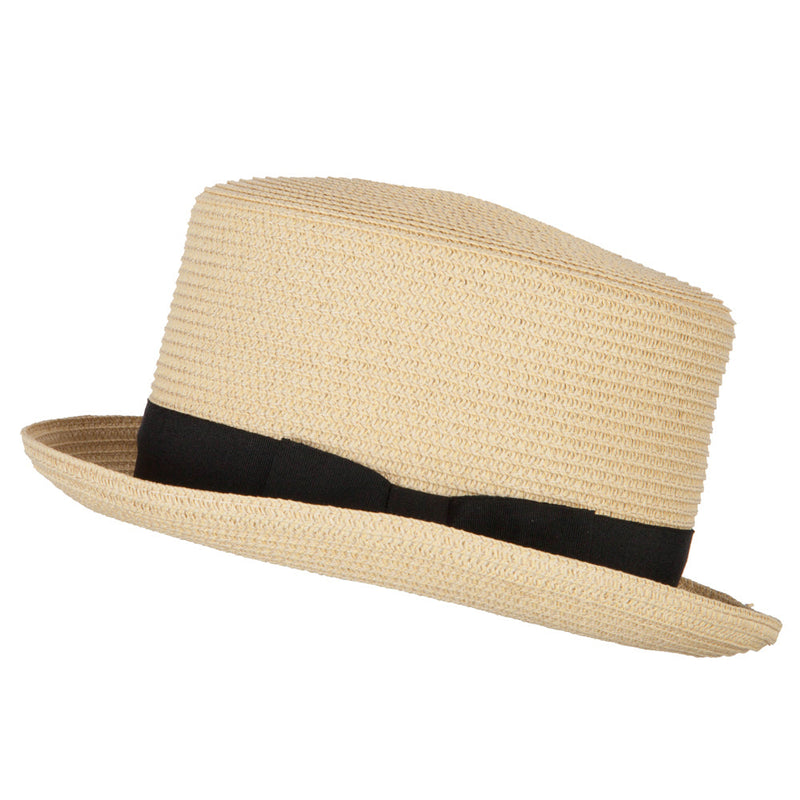 Paper Straw Fedora Top Hat