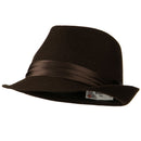Fedora with Pleated Satin Band