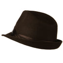 Fedora with Pleated Satin Band