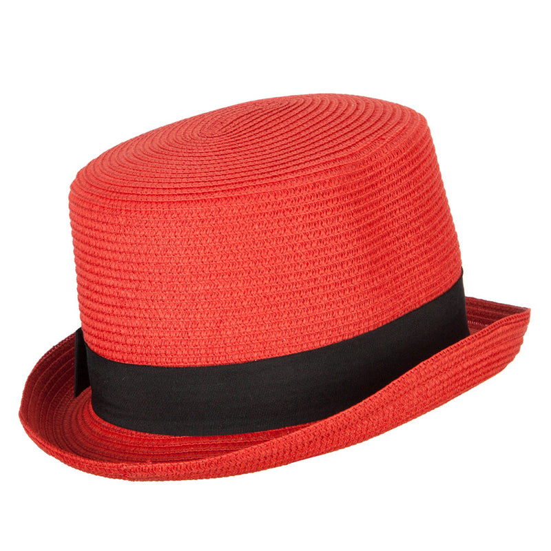 Paper Straw Fedora Top Hat