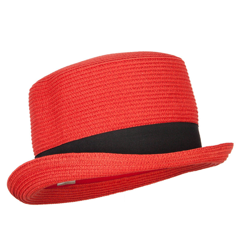 Paper Straw Fedora Top Hat
