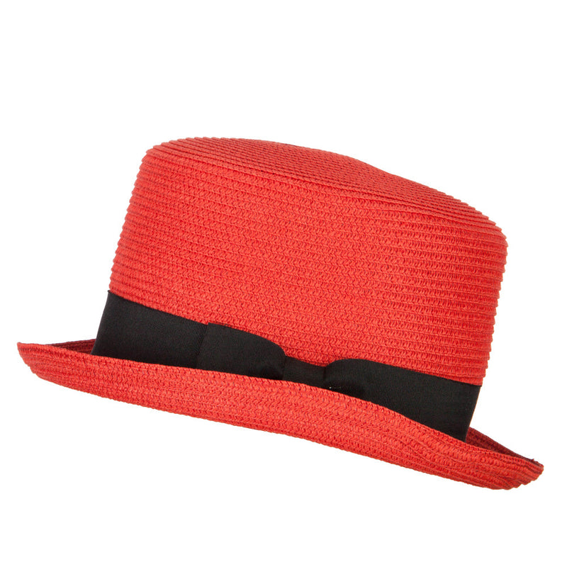 Paper Straw Fedora Top Hat