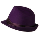 Fedora with Pleated Satin Band