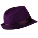 Fedora with Pleated Satin Band
