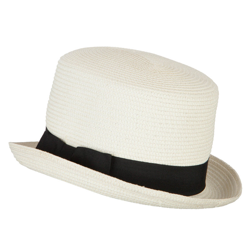 Paper Straw Fedora Top Hat