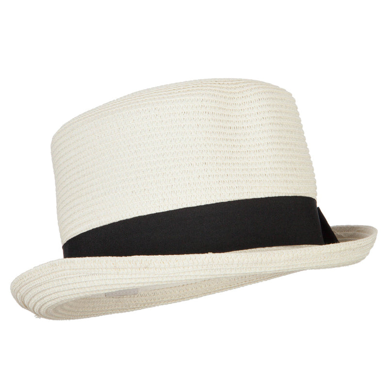 Paper Straw Fedora Top Hat