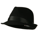 Fedora with Pleated Satin Band