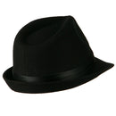 Fedora with Pleated Satin Band