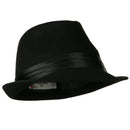 Fedora with Pleated Satin Band