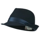 Fedora with Pleated Satin Band