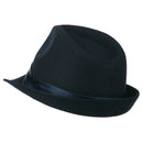 Fedora with Pleated Satin Band