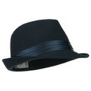 Fedora with Pleated Satin Band