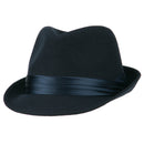 Fedora with Pleated Satin Band