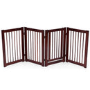 30 Inch Tall 4-Panel Freestanding Pet Gate Wooden Dog Fence by LJGDeals
