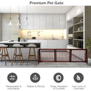 Folding Adjustable Free Standing 3 Panel Wood Fence by LJGDeals