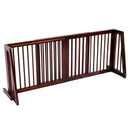 Folding Adjustable Free Standing 3 Panel Wood Fence by LJGDeals