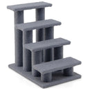 24 Inch 4-Step Pet Stairs Carpeted Ladder Ramp Scratching Post Cat Tree Climber by LJGDeals