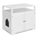 Wooden Cat Litter Box Enclosure Hidden Cat Washroom with Storage Layer by LJGDeals