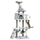 66 Inch Cat Tree Condo Kitten Multi-Level Activity Center-Gray by LJGDeals