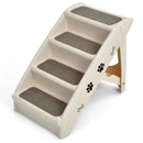 Collapsible Plastic Pet Stairs 4 Step Ladder for Small Dog and Cats by LJGDeals