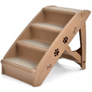 Collapsible Plastic Pet Stairs 4 Step Ladder for Small Dog and Cats by LJGDeals