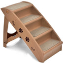 Collapsible Plastic Pet Stairs 4 Step Ladder for Small Dog and Cats by LJGDeals
