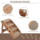 Collapsible Plastic Pet Stairs 4 Step Ladder for Small Dog and Cats by LJGDeals