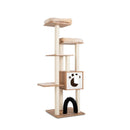 Indoor Cat Tree Tower with Platform Scratching Posts-Beige by LJGDeals