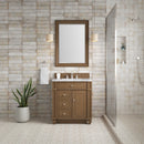 James Martin Bristol 30" Single Bathroom Vanity, Saddle Brown