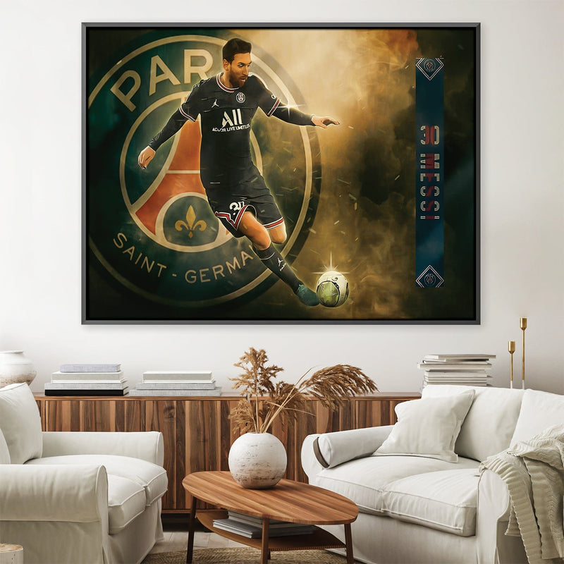 PSG Messi Canvas