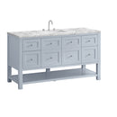 James Martin Breckenridge 60" Single Bathroom Vanity, Serenity Blue