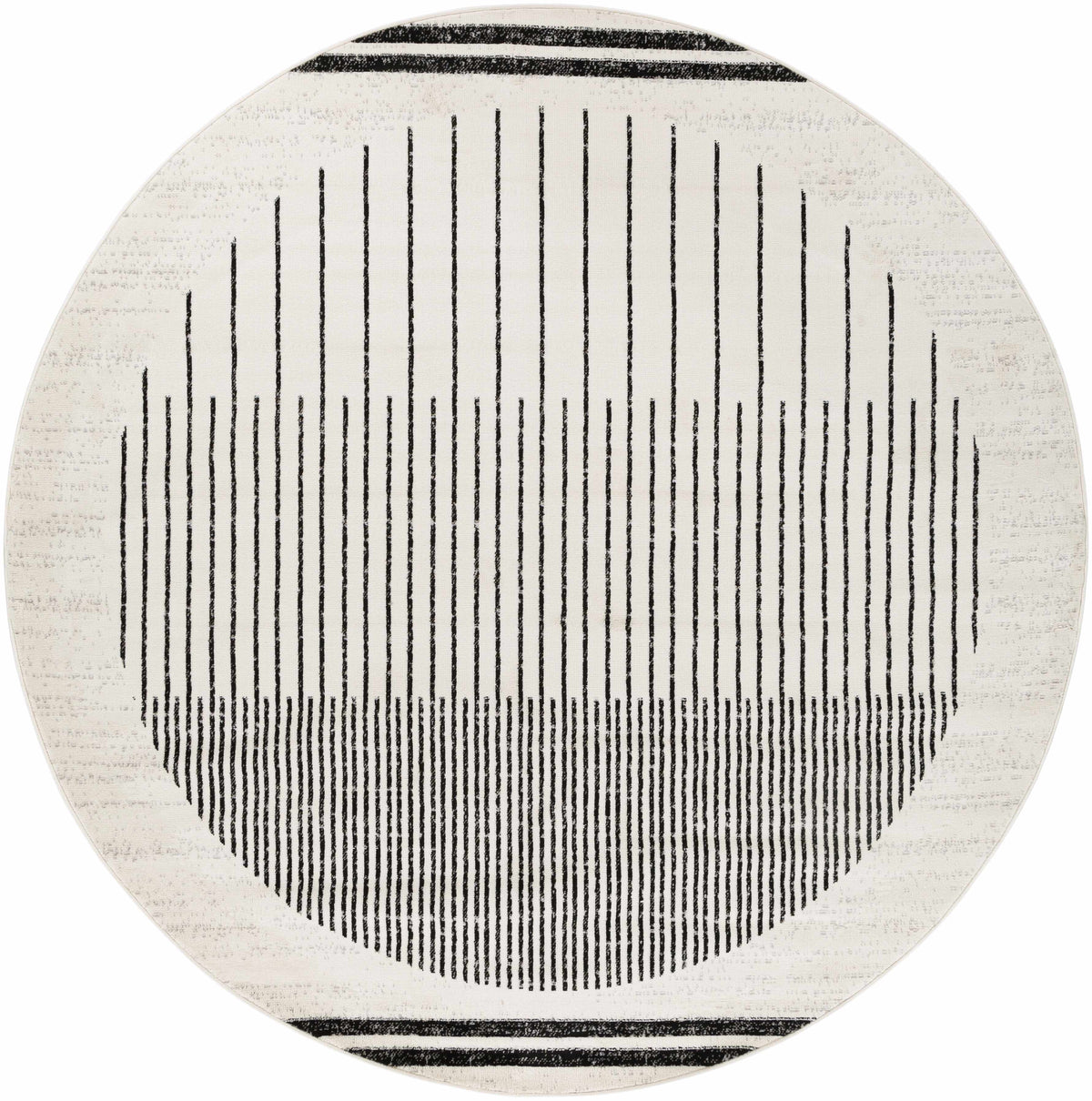 Angus Abstract Black and White Area Rug, photo 7 of 16
