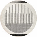 Angus Abstract Black and White Area Rug