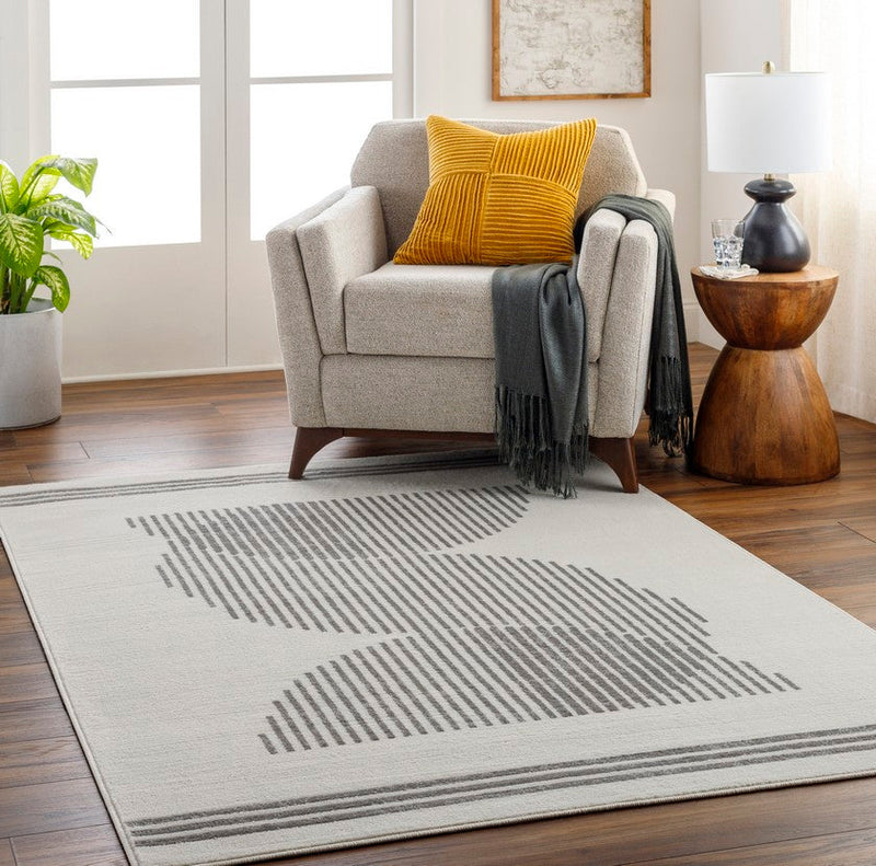 Korey Modern Medium Gray Area Rug