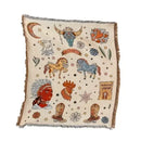 GobekUsa Double-sided Ethnic Tapestry Sofa Blanket