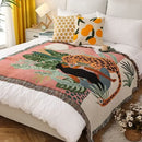 GobekUsa Double-sided Ethnic Tapestry Sofa Blanket