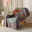 GobekUsa Double-sided Ethnic Tapestry Sofa Blanket
