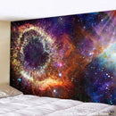 Psychedelic purple and blue galaxy tapestry bedroom wall hanging by Decorbites