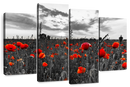 Poppy Field At Dusk Pop Wall Art